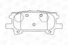 Колодки тормозные дисковые задние LEXUS RX (_U3_) 03-08|TOYOTA HARRIER (_U3_) 03-13 CHAMPION 572621CH (фото 1)