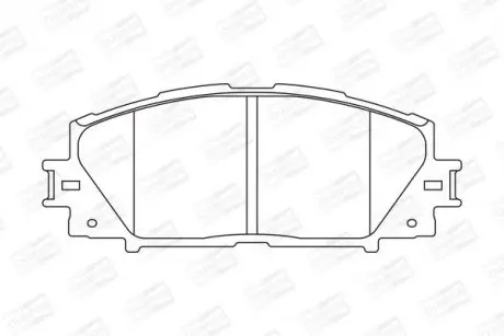 Колодки тормозные дисковые передние LEXUS CT (ZWA10_) 10-|TOYOTA PRIUS (_W3_) 08- CHAMPION 572631CH