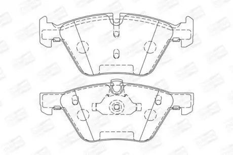 Колодки гальмівні дискові передні BMW Series 3 (E90) (05-), Series 5 (E60) CHAMPION 573151CH