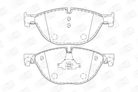 Колодки тормозные дисковые передние BMW 7 serie (08-) CHAMPION 573292CH