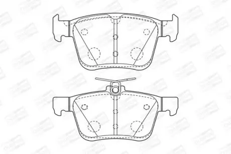 Колодки тормозные дисковые задние AUDI A3 (8V1) CHAMPION 573409CH