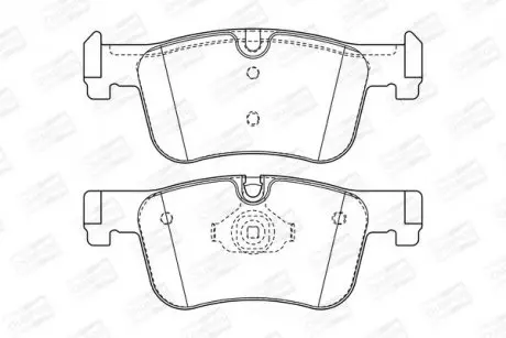 Колодки тормозные дисковые передние BMW 1 (F20) CHAMPION 573419CH