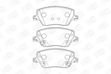 Колодки гальмівні дискові передні Fiat Tipo, Tipo SW/ Linea (15-) CHAMPION 573626CH
