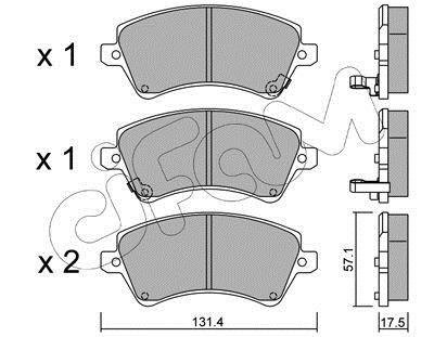 Тормозные колодки пер. Corolla (04-13) CIFAM 822-446-0