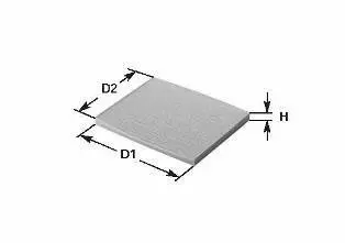 Фильтр салона Caddy 96-04/Golf 92-98/Passat 01-05/Octavia 96-11 (вугільний) CLEAN FILTERS NC2074CA