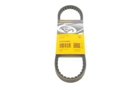 Ремень генератора Hyundai Accent 00-10/Kia Cerato/Rio 1.4-1.6 04- CONTINENTAL AVX13X670
