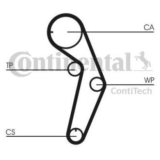 Комплект ГРМ (ремінь + ролик) CONTINENTAL CT1048K1