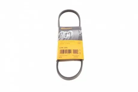 Ремінь генератора поліклиновий CONTINENTAL 3PK675