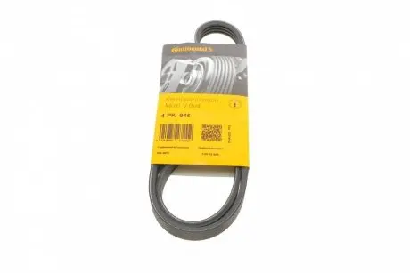 Ремінь генератора Citroen Jumper/Peugeot Boxer 2.5TD 94-02/Hyundai Santa Fe/Sonata 2.0-2.4 16V 01-06 CONTINENTAL 4PK945