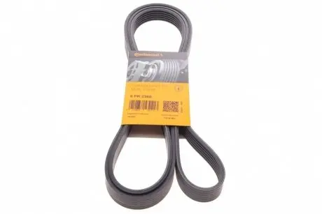 Ремінь генератора поліклиновий CONTINENTAL 6PK2360