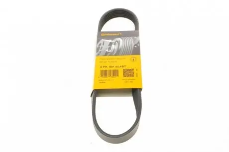 Ремінь генератора поліклиновий CONTINENTAL 6PK691 ELAST