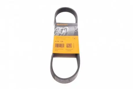 Ремінь генератора поліклиновий CONTINENTAL 6PK730