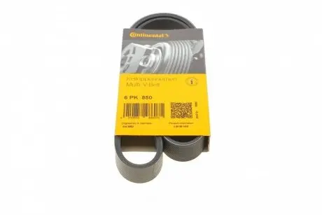 Ремень генератора Citroen C1/Peugeot 107/Toyota Aygo 1.0 и 05-14 CONTINENTAL 6PK850