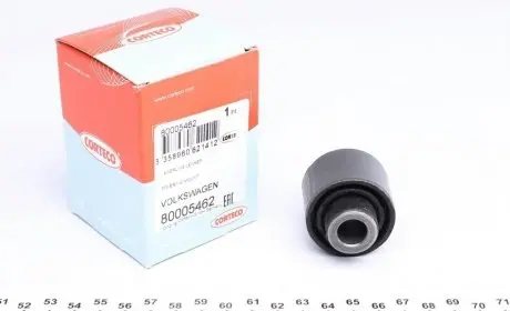Сайлентблок рычага (заднего/снизу/снаружи) Audi A3/Skoda Octavia/VW Golf 03- CORTECO 80005462