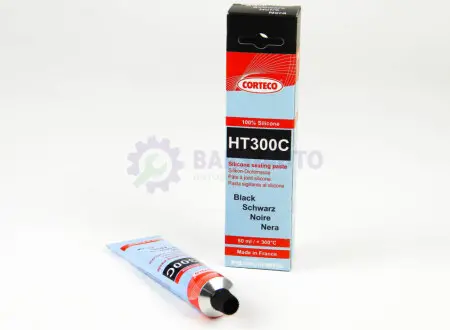 Герметик моторний (-65C +300C) 80мл (чорний) CORTECO HT300C