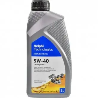 Масло 5W40 Prestige Plus (1L) (VW 5W 502 00/505.00/MB 229.3/MB 226.5/Renault RN0710/Porsche A40/JASO MA2) Delphi 25067063