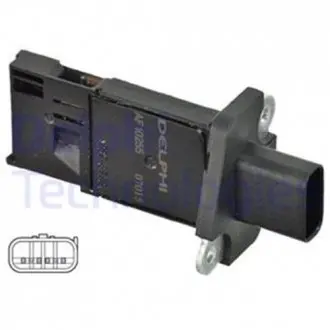 Расходомер воздуха Citroen Jumper/Ford Transit 2.2HDI/2.4TDCI 02- Delphi AF10255-12B1
