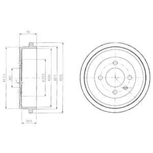Гальмівний барабан Delphi BF410