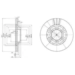 Гальмівний диск Delphi BG2561