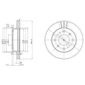 Гальмівний диск Delphi BG2632