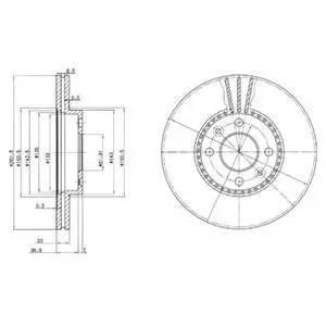 Гальмівний диск Delphi BG2693