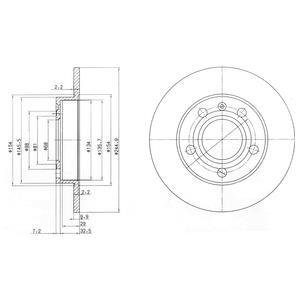 Гальмівний диск Delphi BG2753C