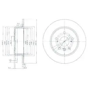 Гальмівний диск Delphi BG3183