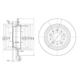 Гальмівний диск Delphi BG3515