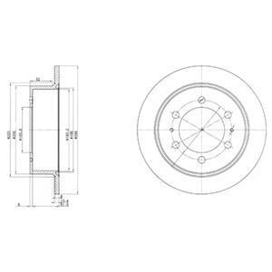 Гальмівний диск Delphi BG3522