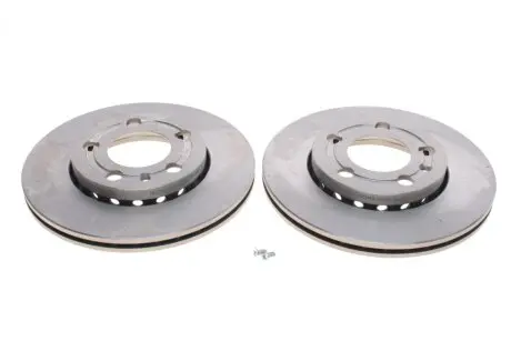 Диск тормозной (передний) (к-кт 2шт) Skoda Octavia/Fabia/VW Polo 99- (239x18) (с покрыт.) (вент.) Delphi BG3695
