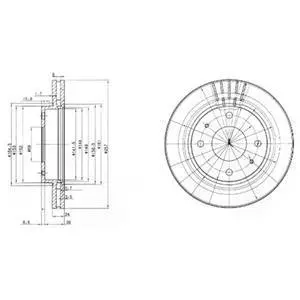 Гальмівний диск Delphi BG3750