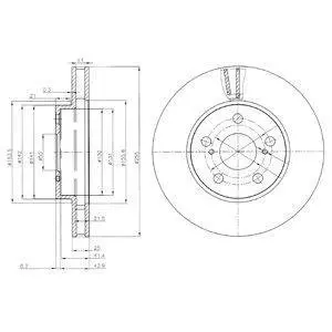 Гальмівний диск Delphi BG3850