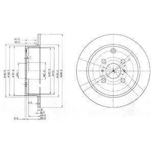 Гальмівний диск Delphi BG3867