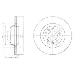 Гальмівний диск Delphi BG4085