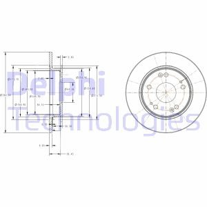 Тормозной диск Delphi BG4118C (фото 1)