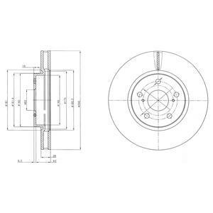 Гальмівний диск Delphi BG4139C