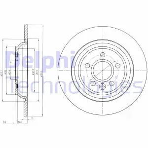 Гальмівний диск Delphi BG4239C