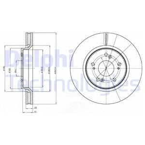Гальмівний диск Delphi BG4250C