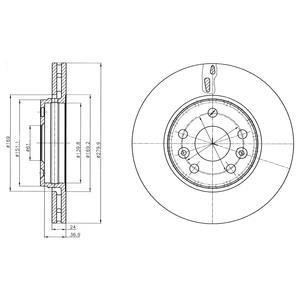 Гальмівний диск Delphi BG4317C