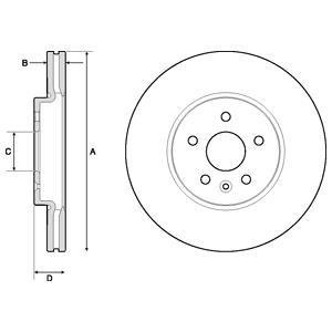 Гальмівний диск Delphi BG4710C (фото 1)