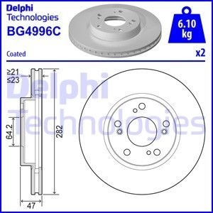 Гальмівний диск Delphi BG4996C (фото 1)