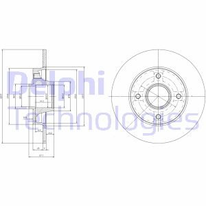 Тормозной диск Delphi BG9022RSC