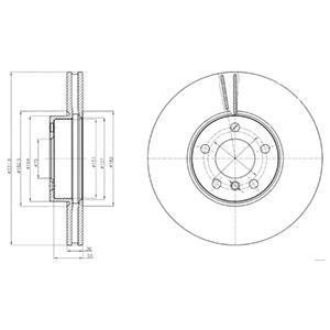 Гальмівний диск Delphi BG9061