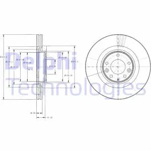 Гальмівний диск Delphi BG9104
