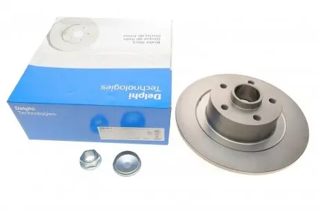 Диск тормозной (задний) Renault Laguna 08-15 (300х11) (+ABS) (с подшипником) Delphi BG9135RS