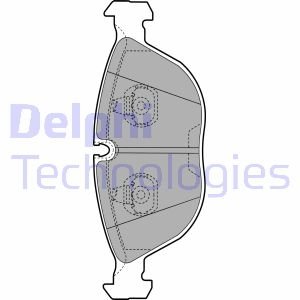 Тормозные колодки, дисковые. Delphi LP1002