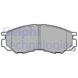 Комплект тормозных колодок, дисковый тормоз Delphi LP1010 (фото 1)