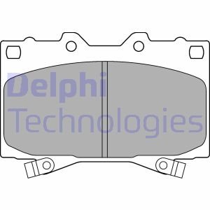 Тормозные колодки дисковые LEXUS/TOYOTA LX 470/Landcruiser "F" 98-08 Delphi LP1308 (фото 1)