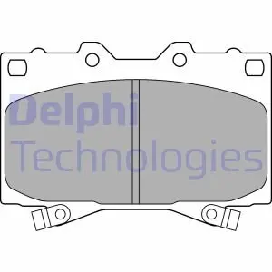 Тормозные колодки дисковые LEXUS/TOYOTA LX 470/Landcruiser "F" 98-08 Delphi LP1308