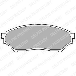 Комплект гальмівних колодок Delphi LP1448